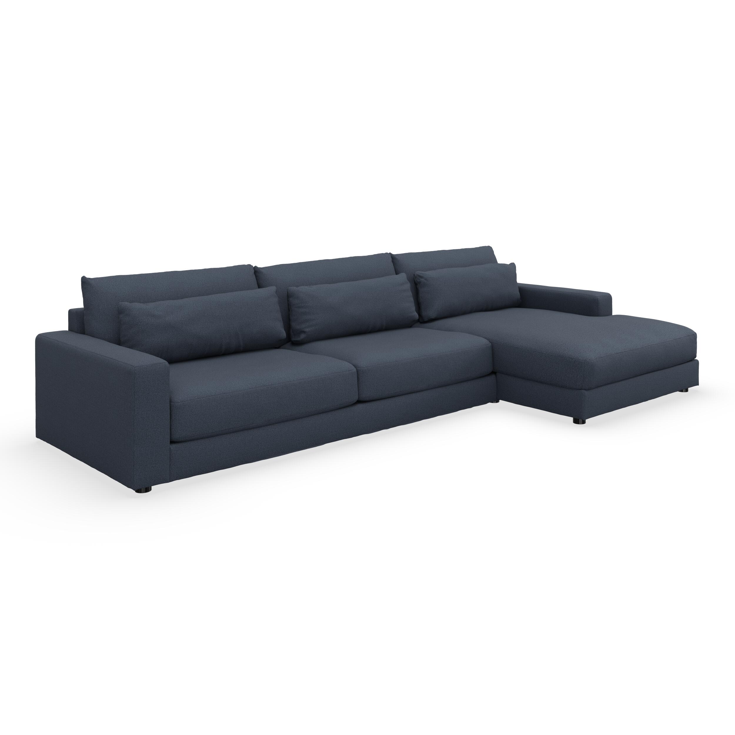 Halmstad højrevendt sofa med chaiselong