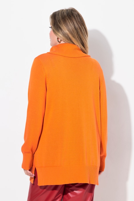 Pullover, A-Linie, Rollkragen