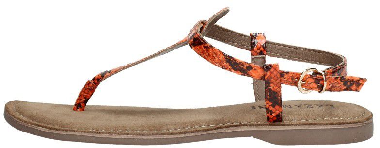 Lazamani Dames sandalen oranje