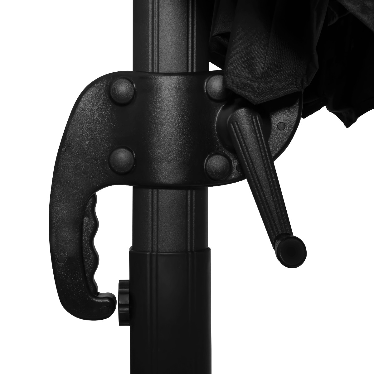 Vonroc Bardoline 300 zweefparasol met 4 tegels - Anthracite