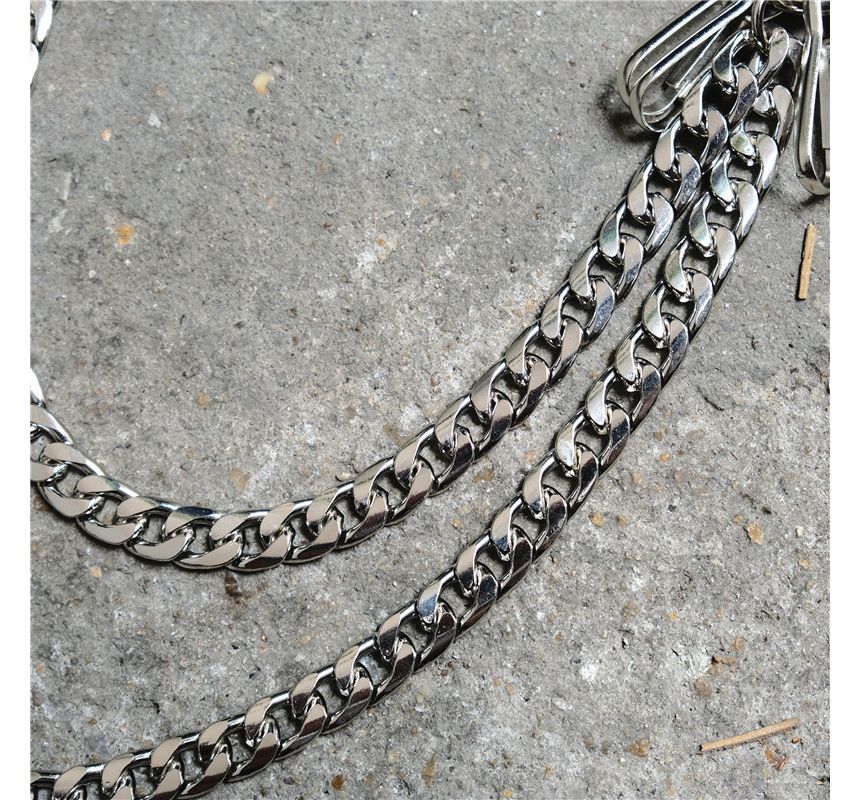 BABLIBU - Broekketting met schedel en studs