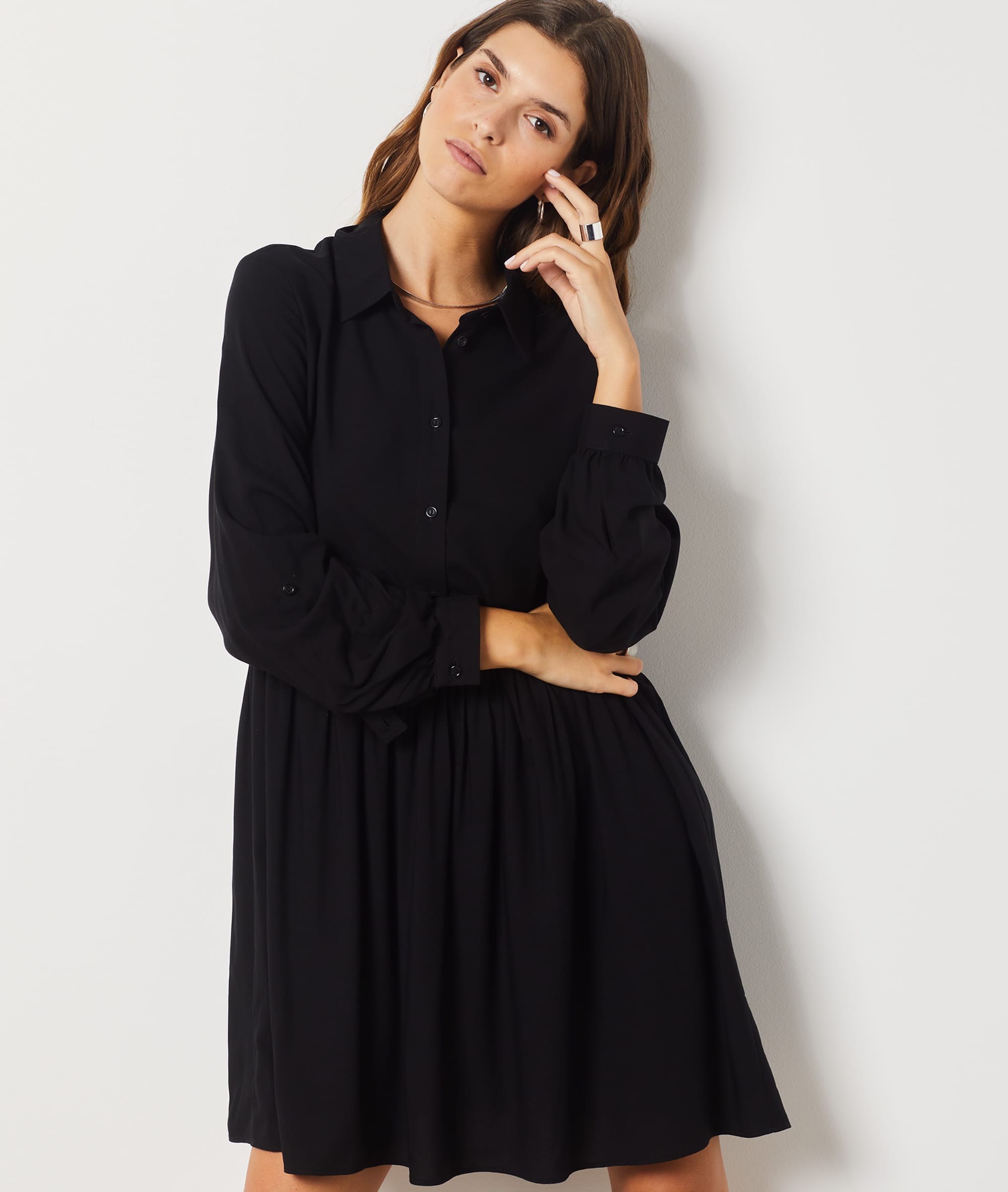 Robe courte fluide