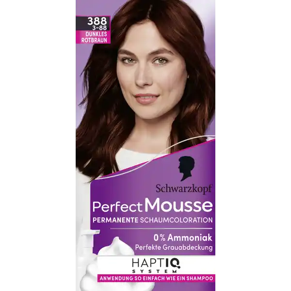 Perfect Mousse Schaumcoloration 388 Dunkles Rotbraun