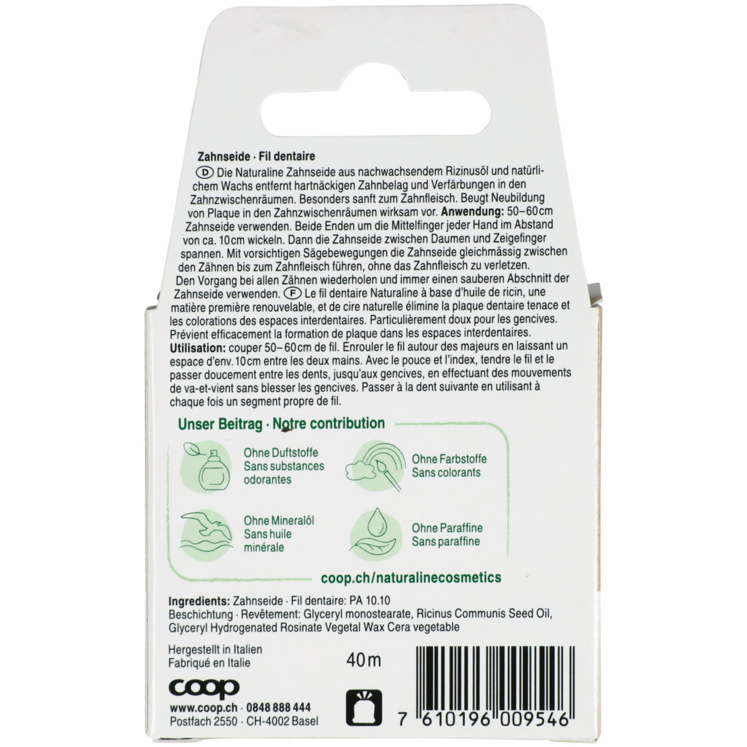 Naturaline Zahnseide 40m
