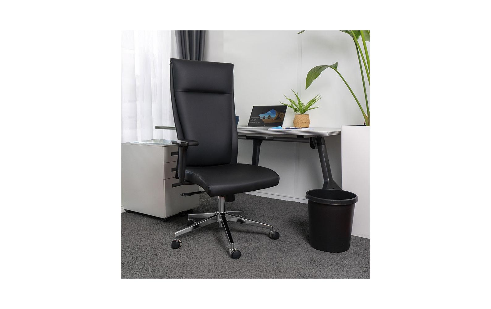 Bürostuhl ComfortPro Schwarz<br>Drehbarer Stuhl mit Armlehnen