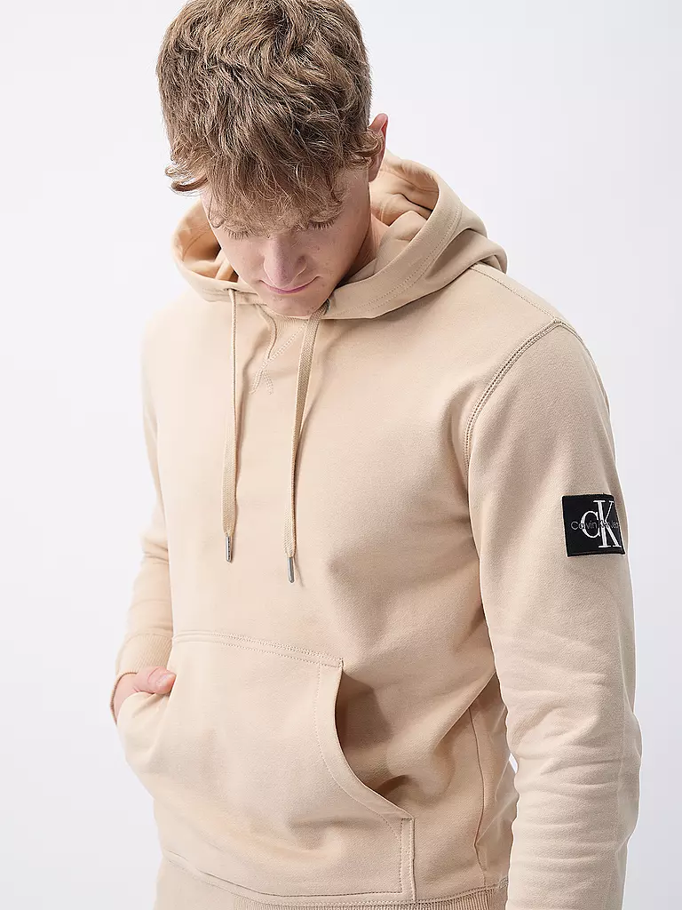 CALVIN KLEIN JEANS Kapuzensweater - Hoodie  beige