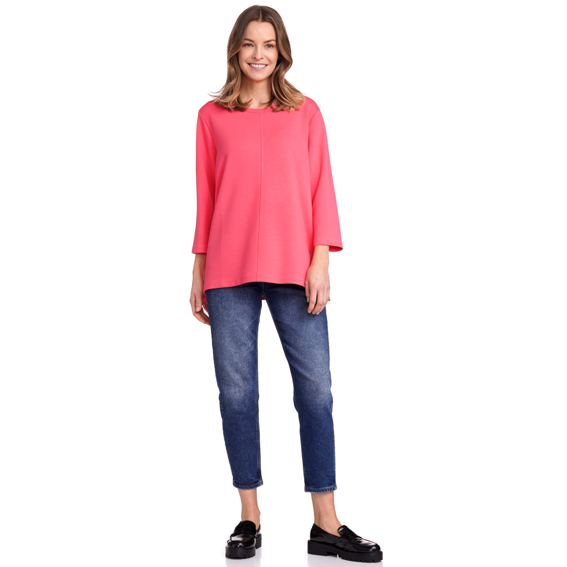 Gina Benotti Damen Sweatshirt mit Modal pink