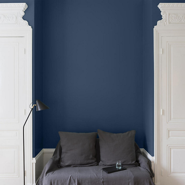 Peinture multisupport murs, plafonds et boiseries Velours de peinture bleu de minuit Libéron 2,5L