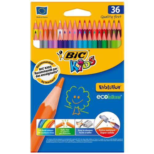 BIC® KIDS ecolutions™ EVOLUTION® Farbstift-Sets