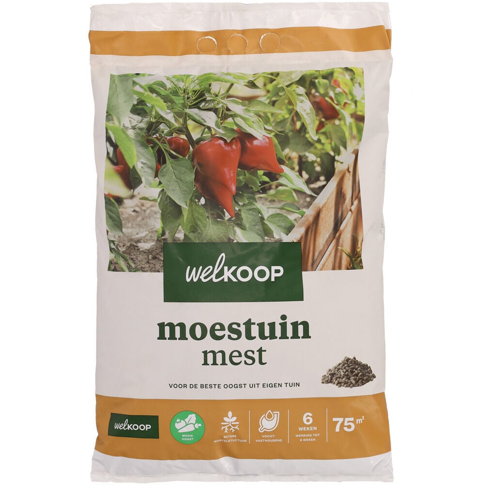 Welkoop - Moestuinmest - 75 m2 - 7.5 Kilogram