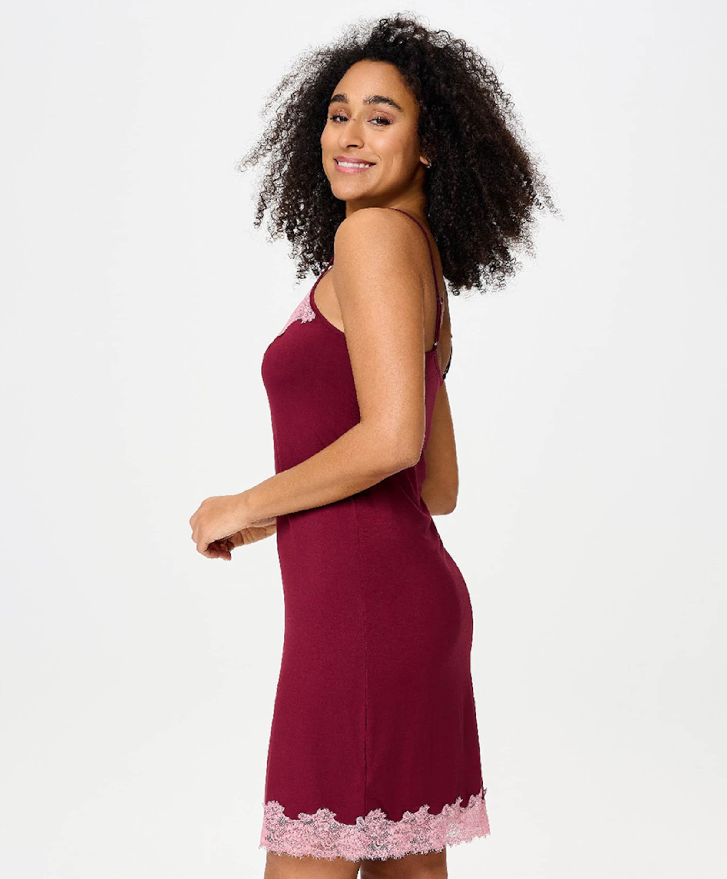 LingaDore Dames nachthemd bordeaux
