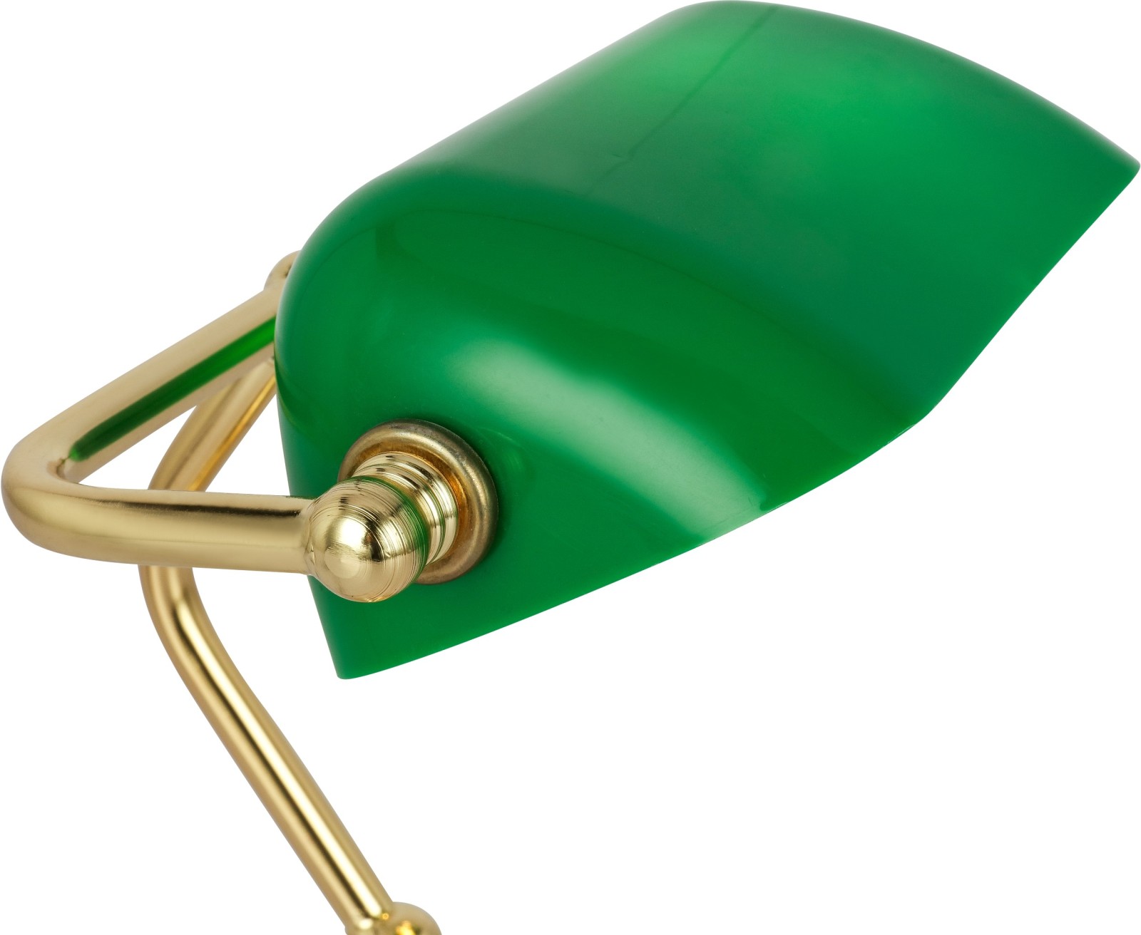 Tischlampe - messingfarben-grün - Metall - 24 cm