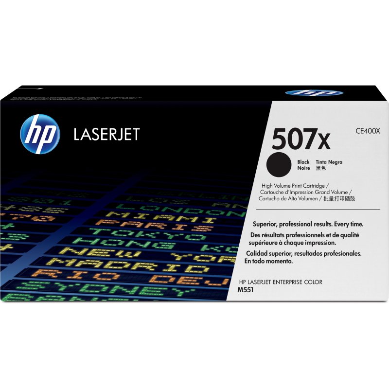 HP 507X toner LaserJet noir grande capacité authentique