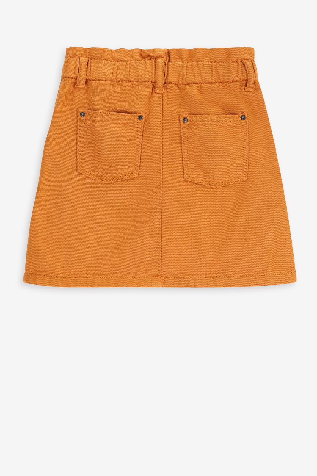 Oranje korte denim rok