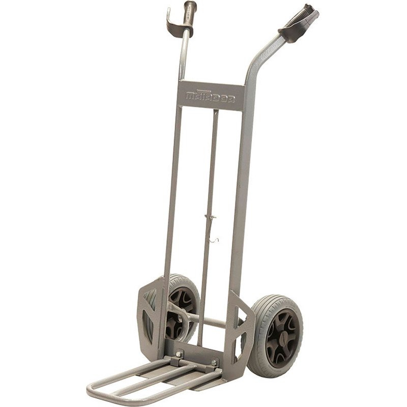 Diable acier double pelle fixe et rabattable - Charge 200 kg