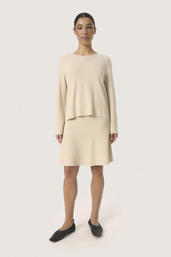 Soaked in Luxury SLIndianna Pullover LS Oatmeal