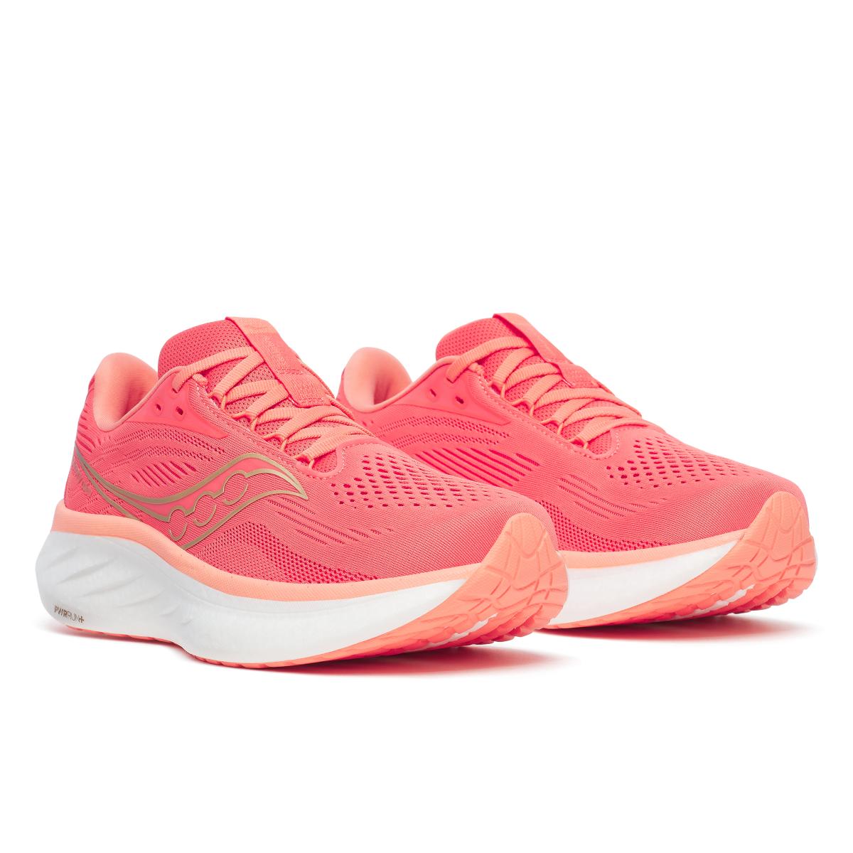 Saucony Ride 18 Womens Coral/Salmon
