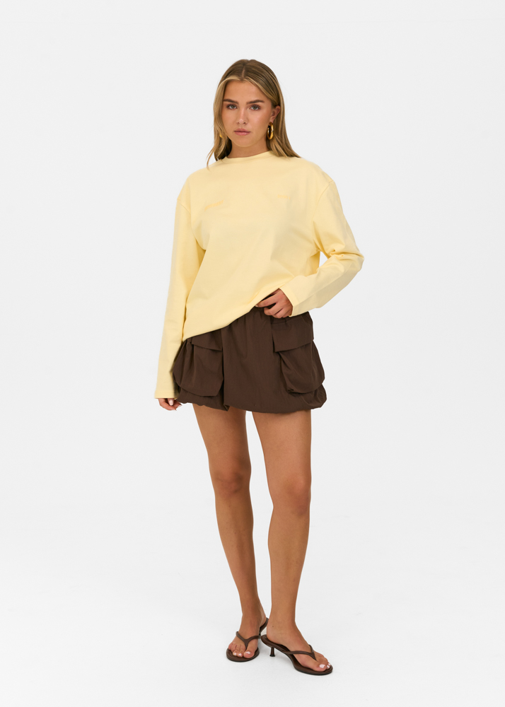 Movement longsleeve lichtgeel