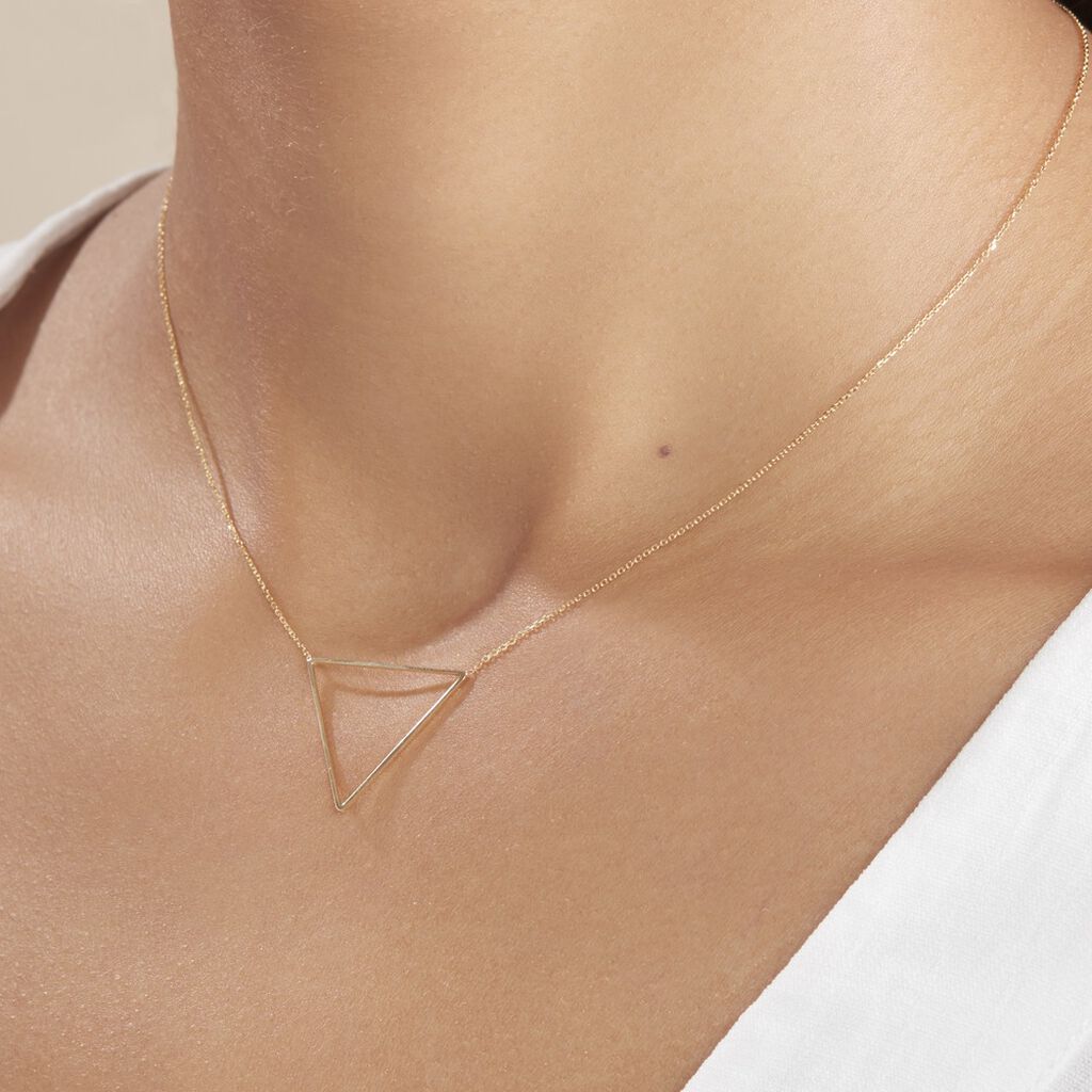 Collier Triangle Or Jaune