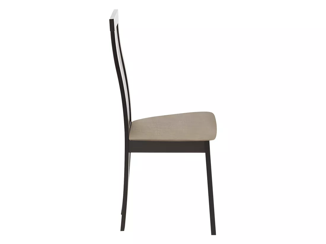 Lot de 6 chaises DOMINGO - Hêtre massif wengé