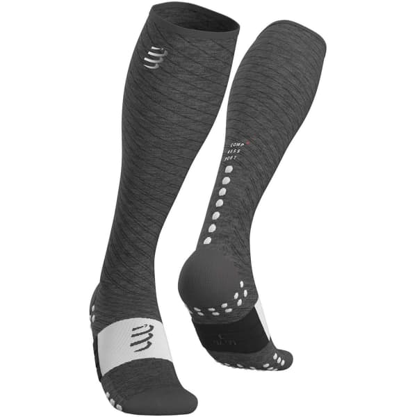 Chaussette compression COMPRESSPORT FULL SOCKS RECOVERY GREY MELANGE