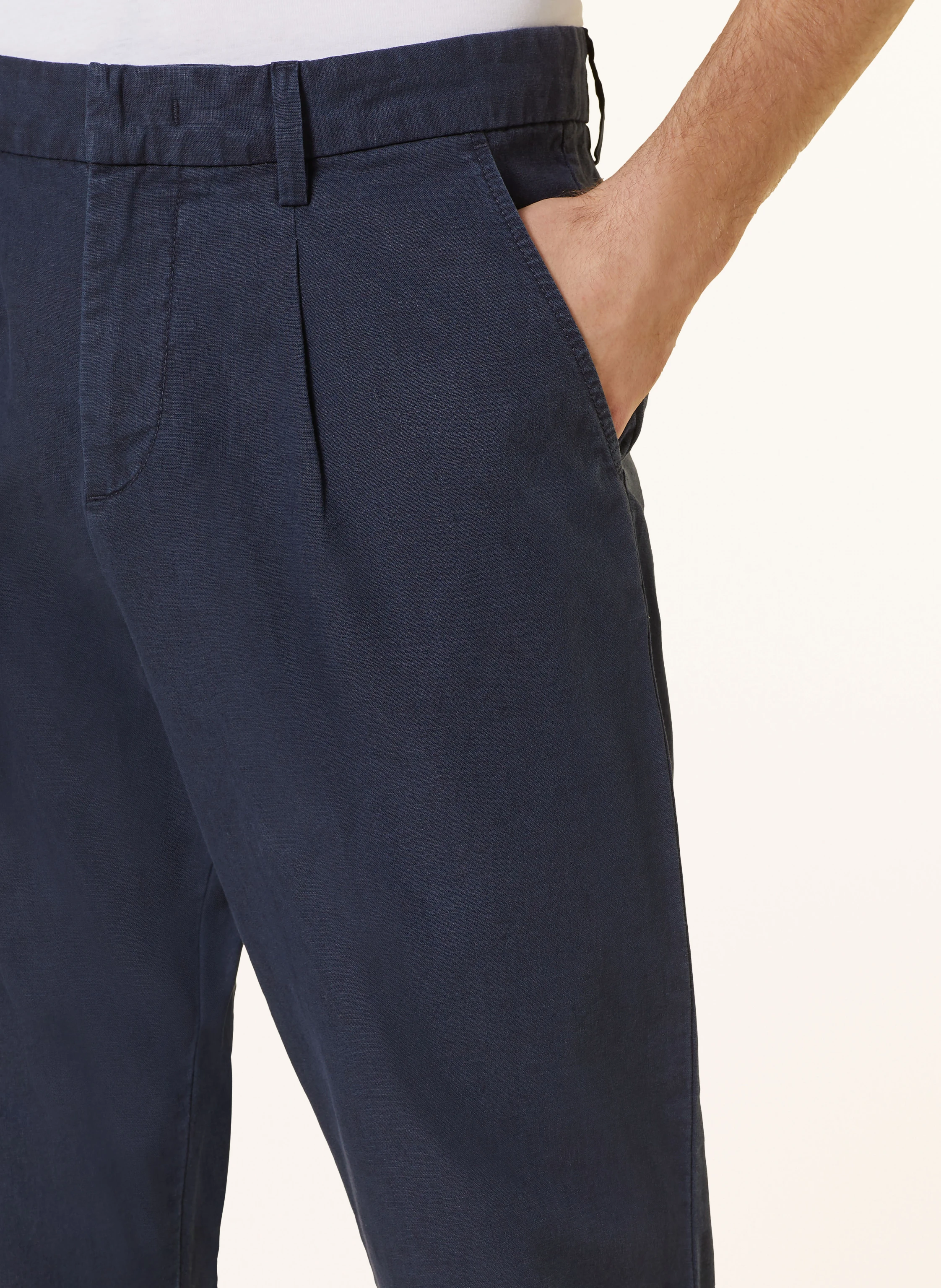 PAUL Chino Tapered Fit mit Leinen