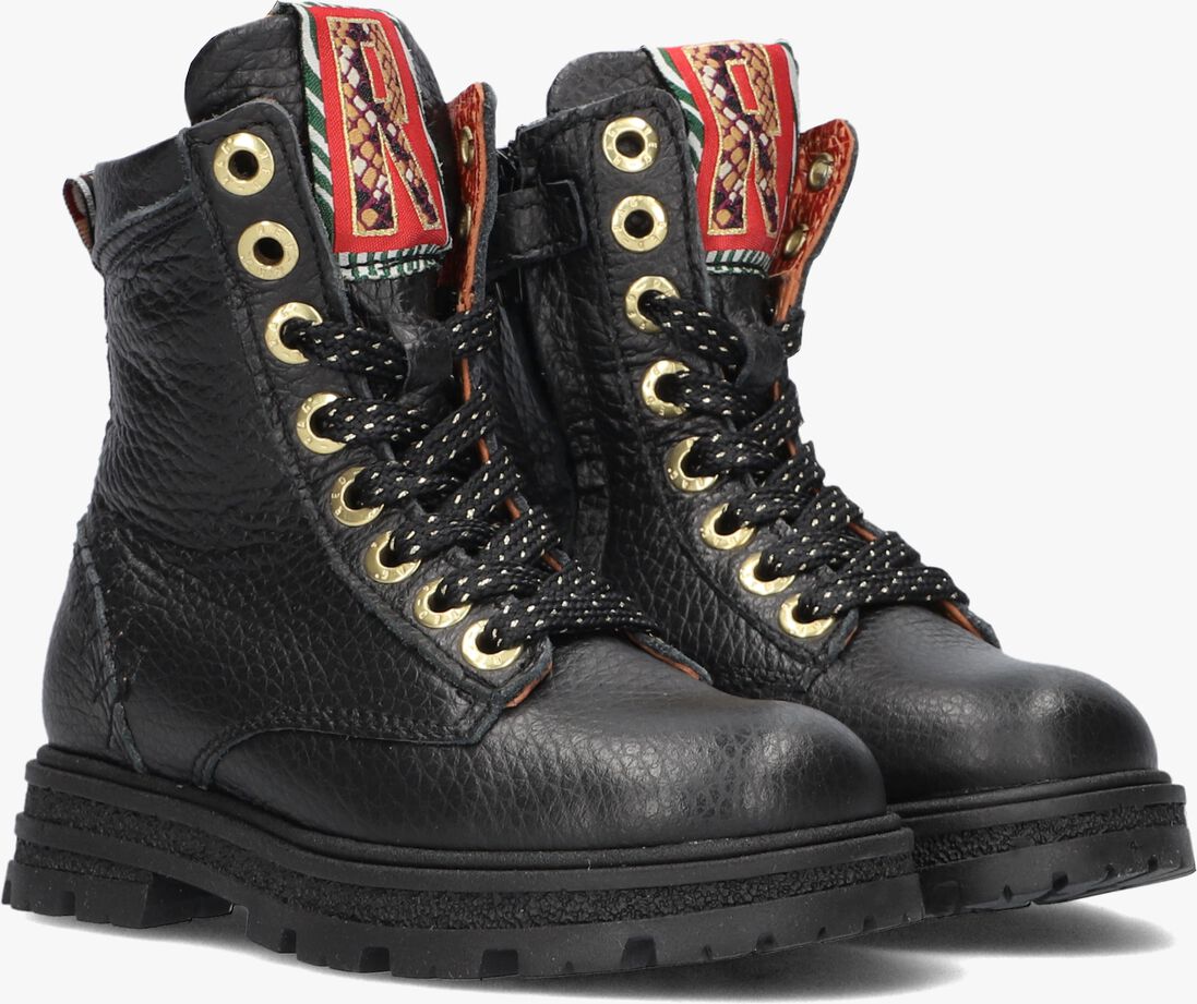 RED-RAG zwarte red-rag veterboots 12438
