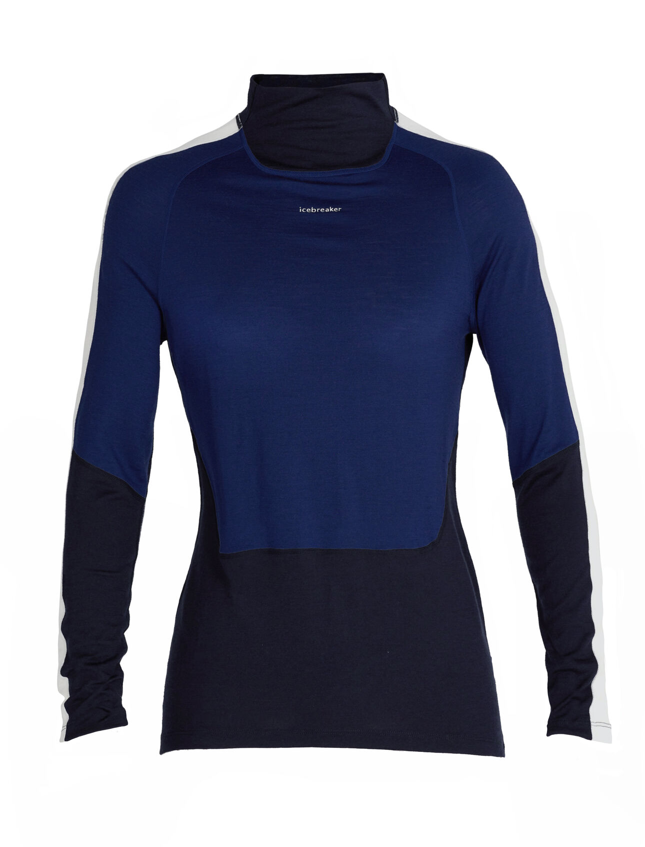 Icebreaker Merino 200 Oasis Sonebula LS High Neck Womens Midnight Navy/Royal Navy