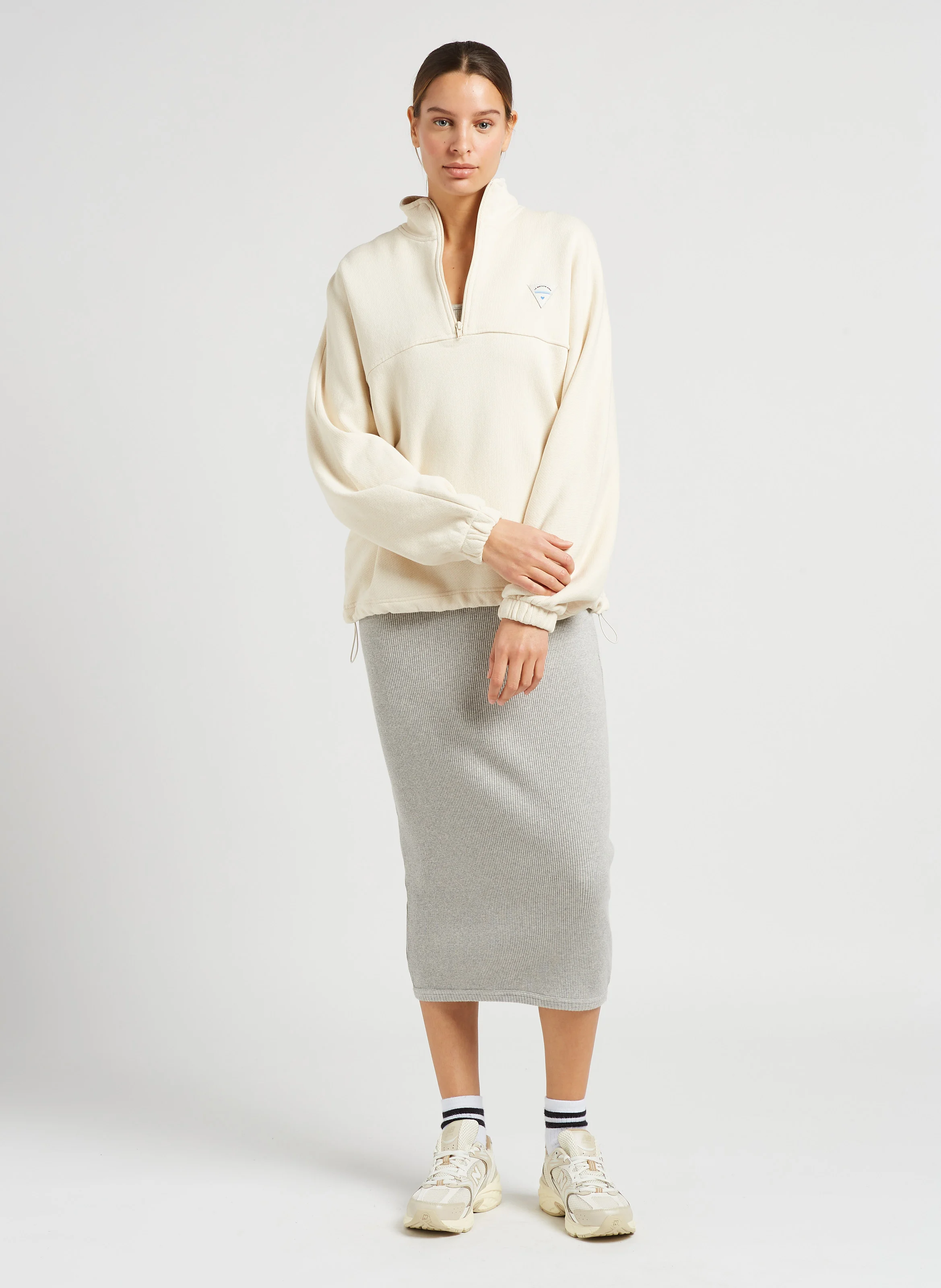 530 - Baskets basses en mesh | Beige