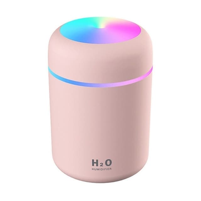Luftfugter med led lys, Pink