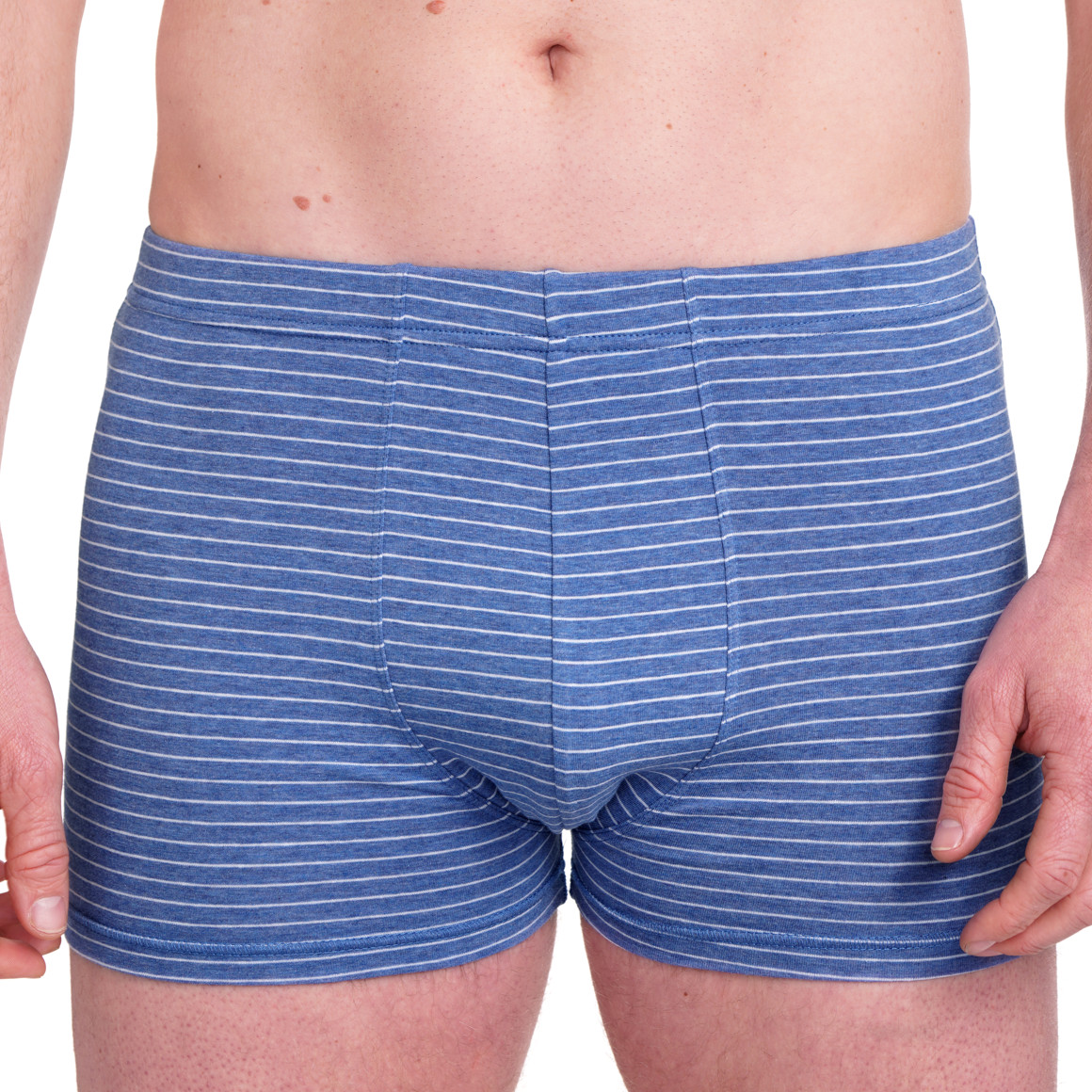 VanVaan Herren Retroshorts mit Elastikbund blau / weiss