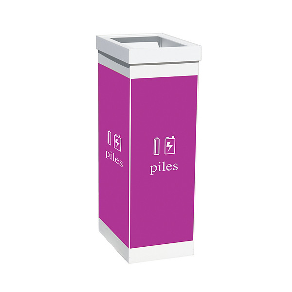 Corbeille piles - corps blanc
