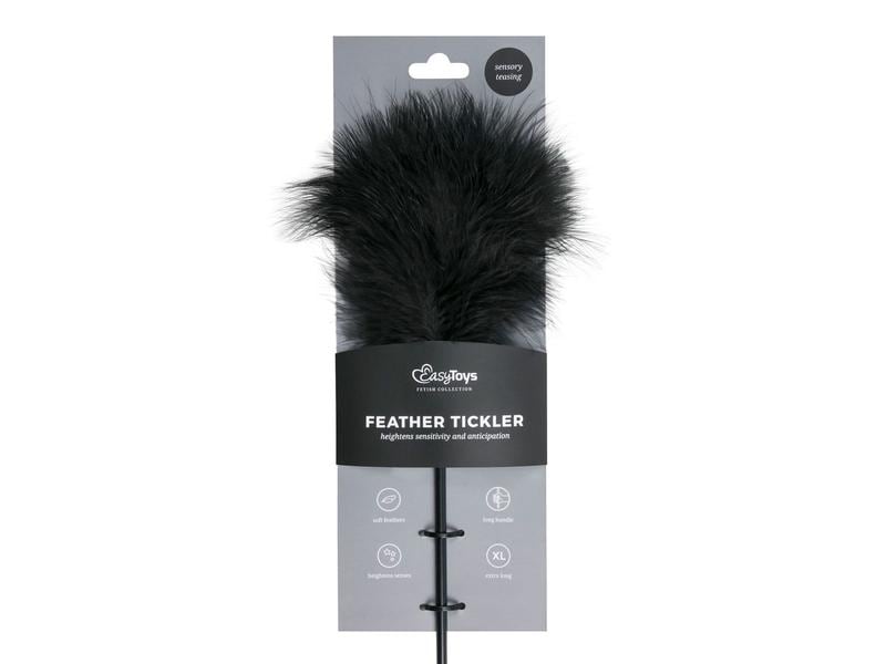 Easytoys Fetish Collection Tickler schwarz Feder-Kitzler für erotische Spiele