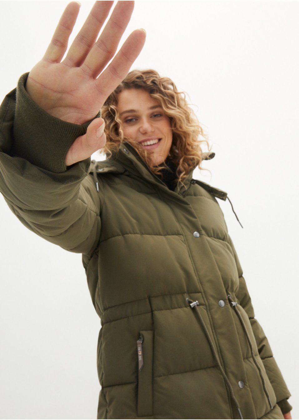 Veste matelassée avec lien à nouer à la taille