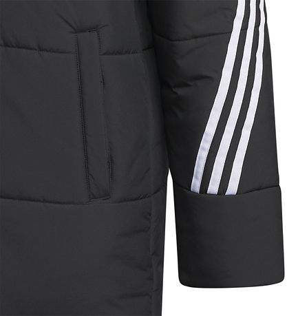adidas Performance Steppmantel - JK 3S L PAD JKT - Schwarz