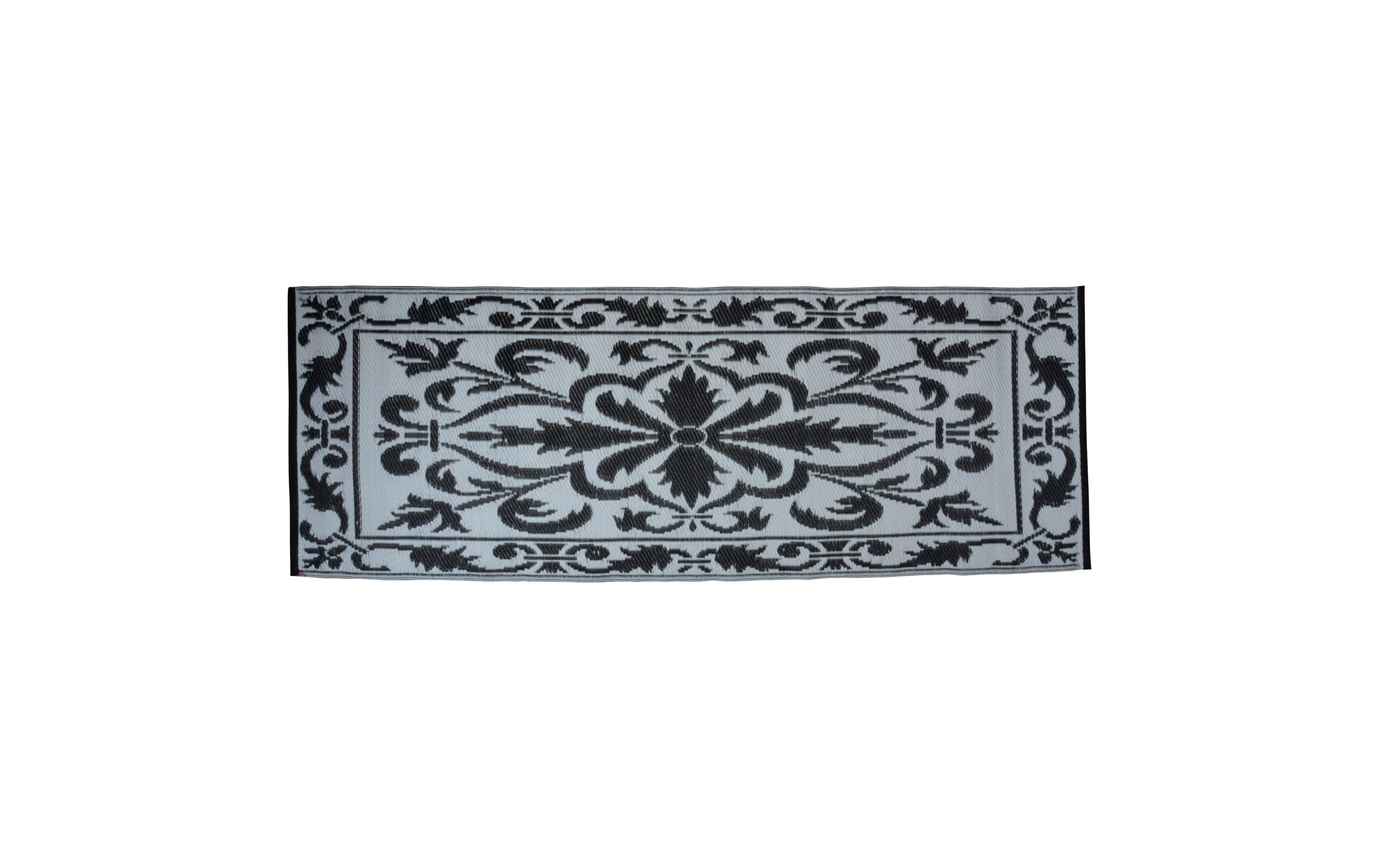 Teppich 70 x 200 cm schwarz/weissDesign-Outdoor-Teppich