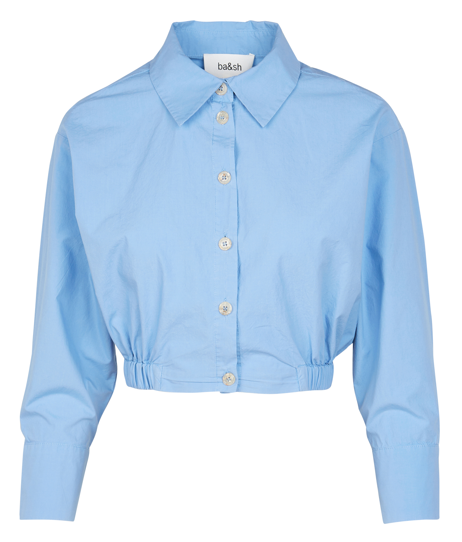 APRIL - Chemise courte en coton | Bleu