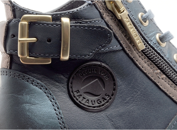 Pataugas boots bottine plates femme palme mix f4h bleu