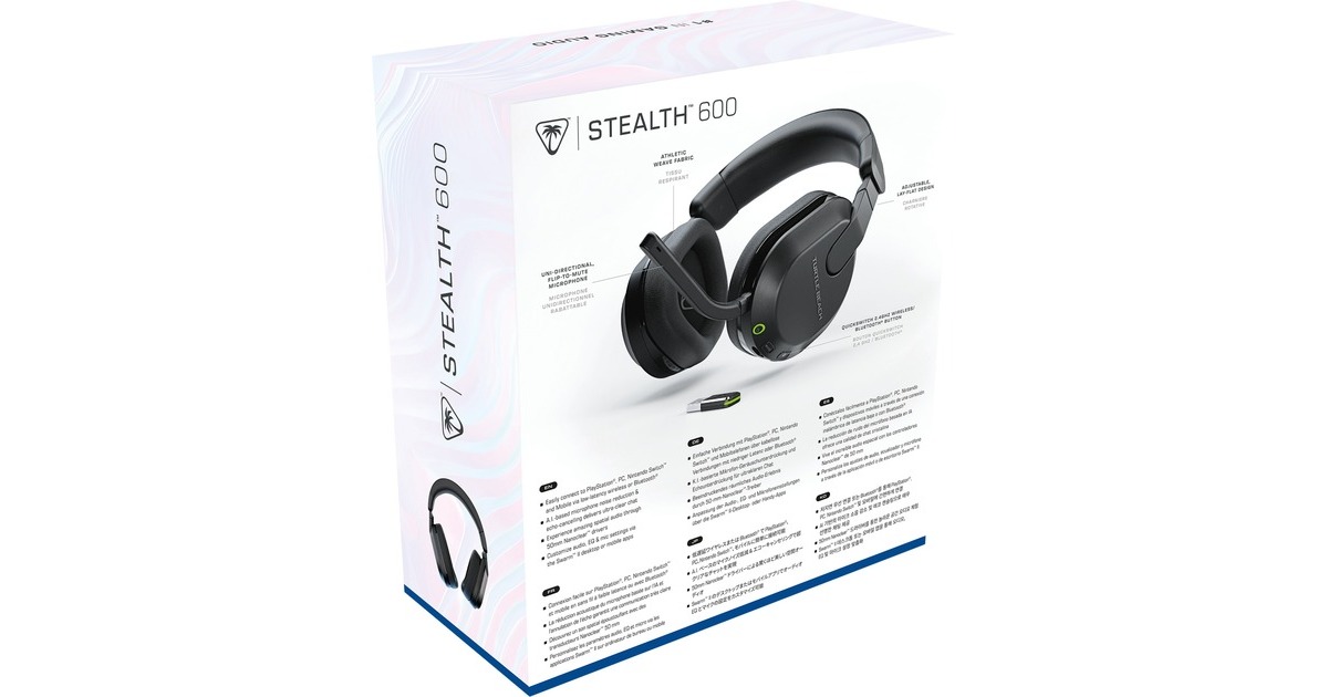 Turtle BeachStealth 600 Gen3 Wireless Multiplatform  over-ear gaming headset  (Zwart, Playstation, Bluetooth / 2,4GHz)