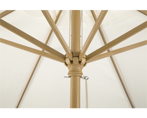 Schneider Malaga parasol Ø 300 H 257 cm Polyester 180 g/m² naturel