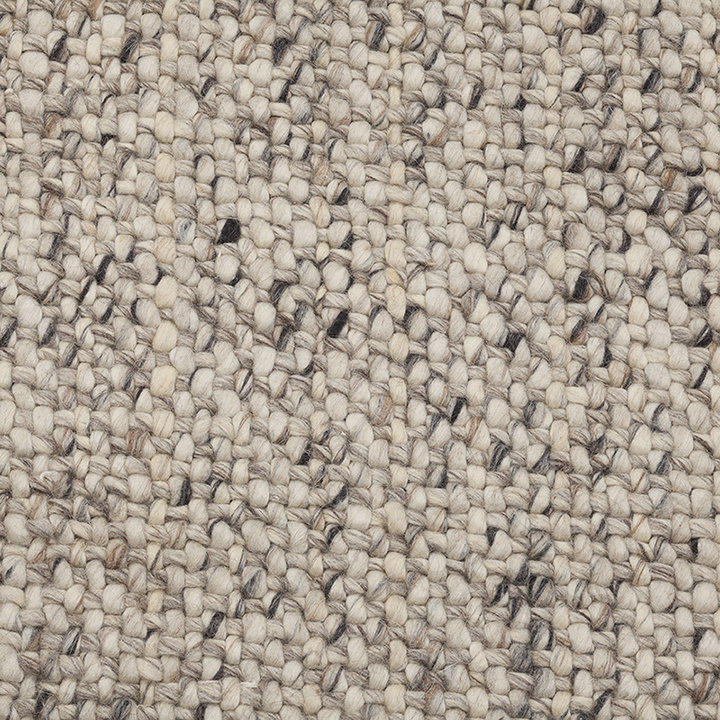 Wollen vloerkleed - Lorraine Grijs/Creme | Warm