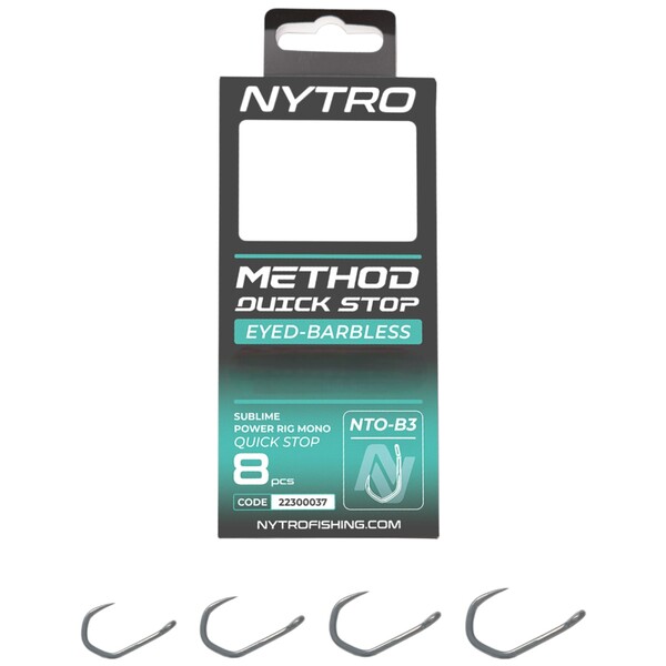 Bas de ligne Nytro NTO-B3 Sans ardillon Méthode Arrêt rapide 10cm (8 pièces)