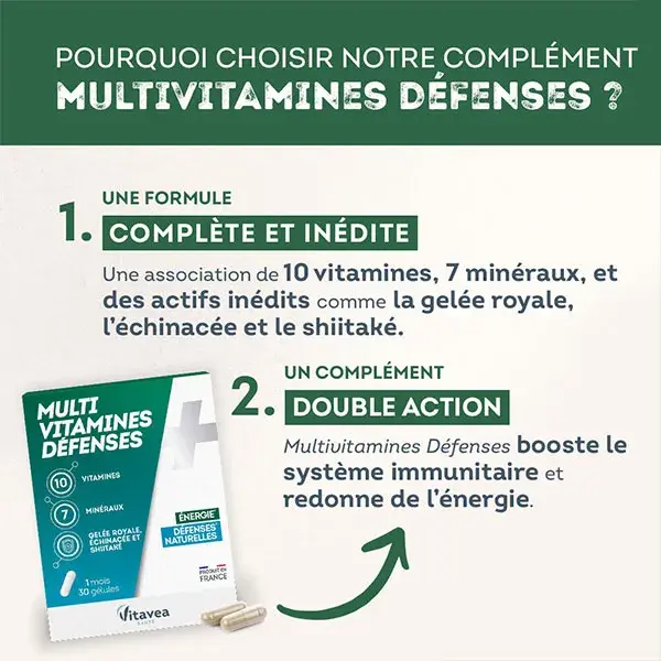 Vitavea Vitaminas Multivitaminas Defesas Naturais 30 cápsulas