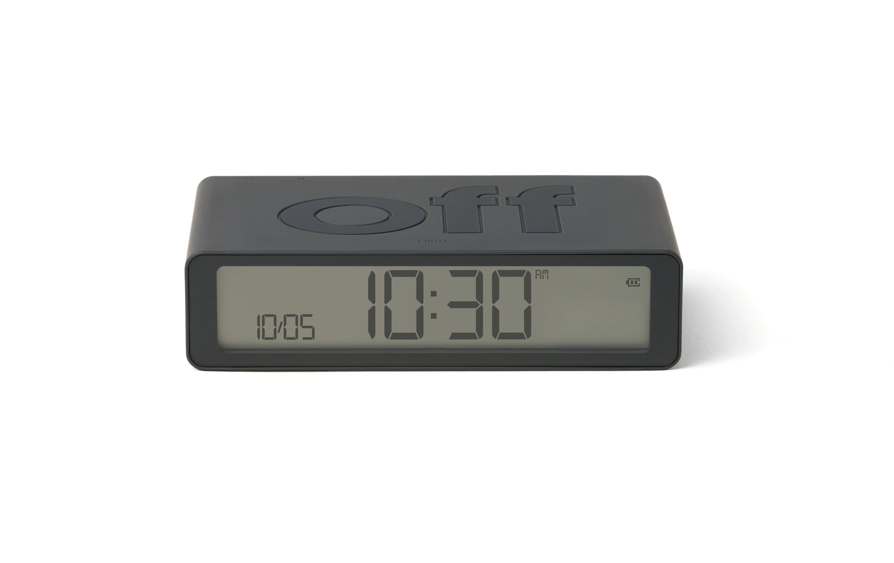 Digitalwecker Flip Classic DunkelgrauLCD-Wecker