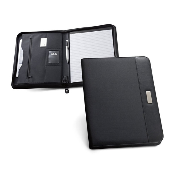 hi!dea 92044 - Porte-documents A4 en PU et microfibre avec bloc de pages lignées