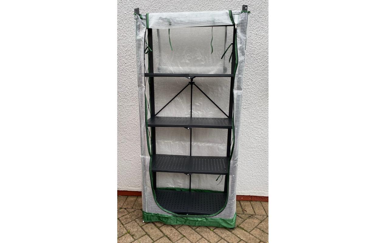 Gewächshaus Multiflex 5 mit PE Folie 71.5 x 34 x 163 cm<br>Terrassengewächshaus und Tomatengewächshaus