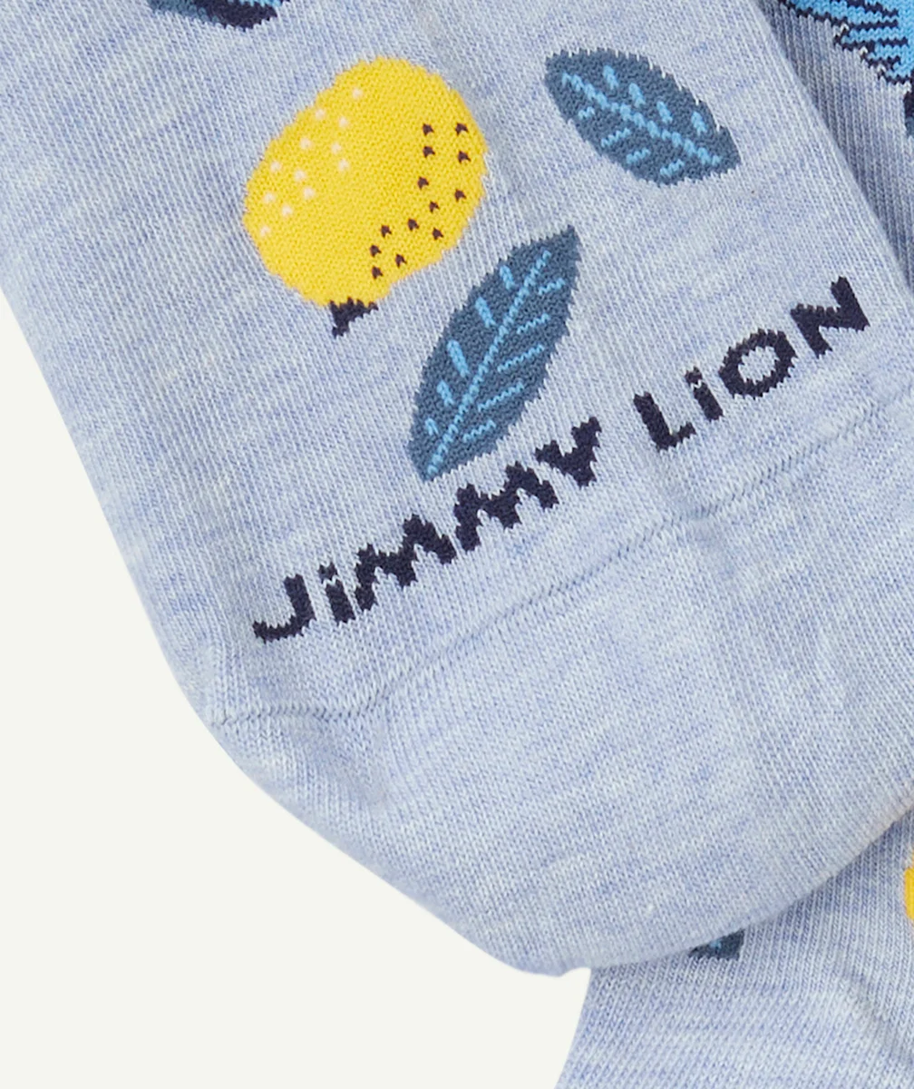 JIMMY LIONPAIRE DE CHAUSSETTES ADO OISEAUX ET CITRONS