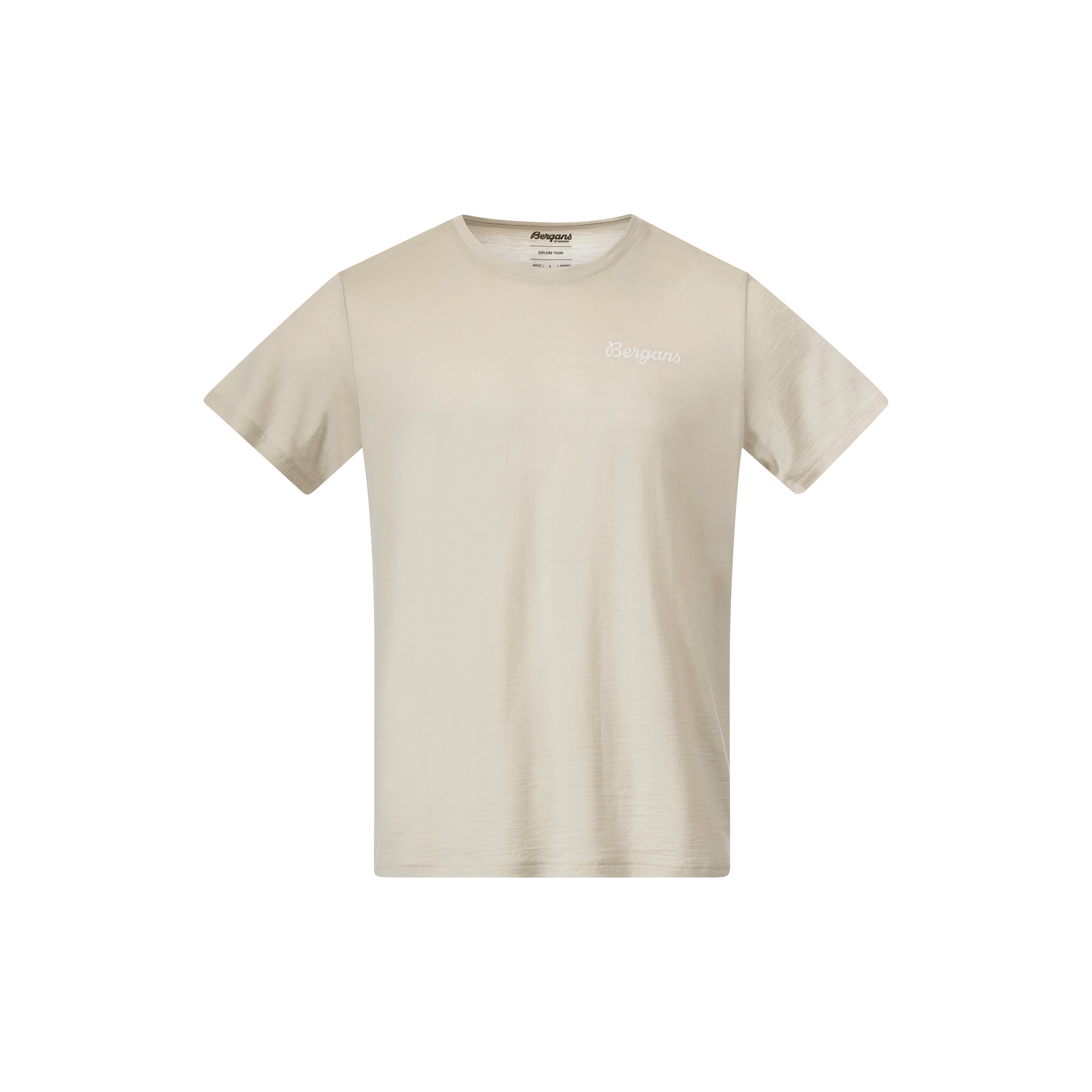 Rabot Emblem Wool Tee Men Chalk Sand