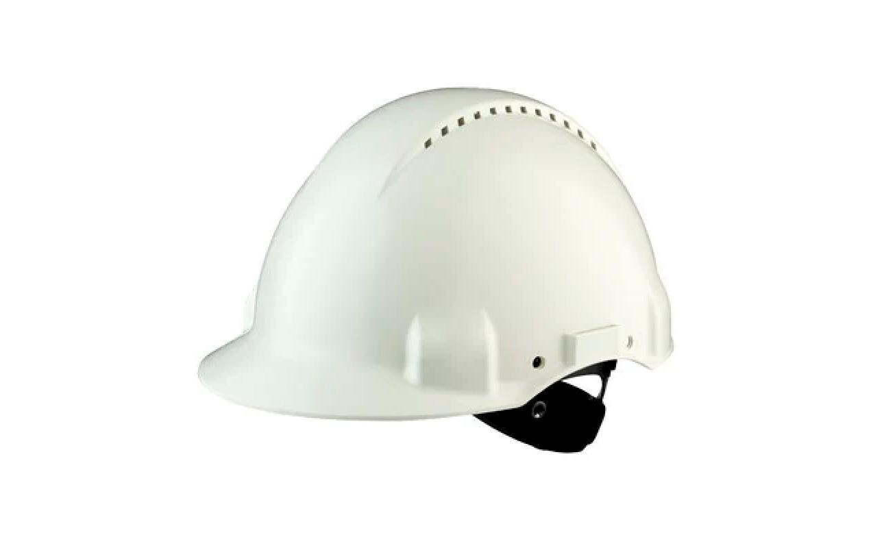 Schutzhelm G3000NUV-GU WeissArbeitsschutzhelm mit Belüftungslöcher und Uvicator Sensor