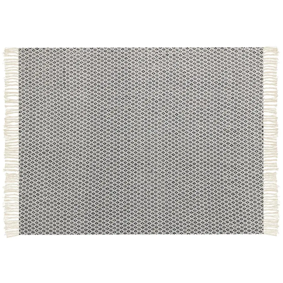 CHYAMA - Plaid - Zwart - 125 x 150 cm - Katoen